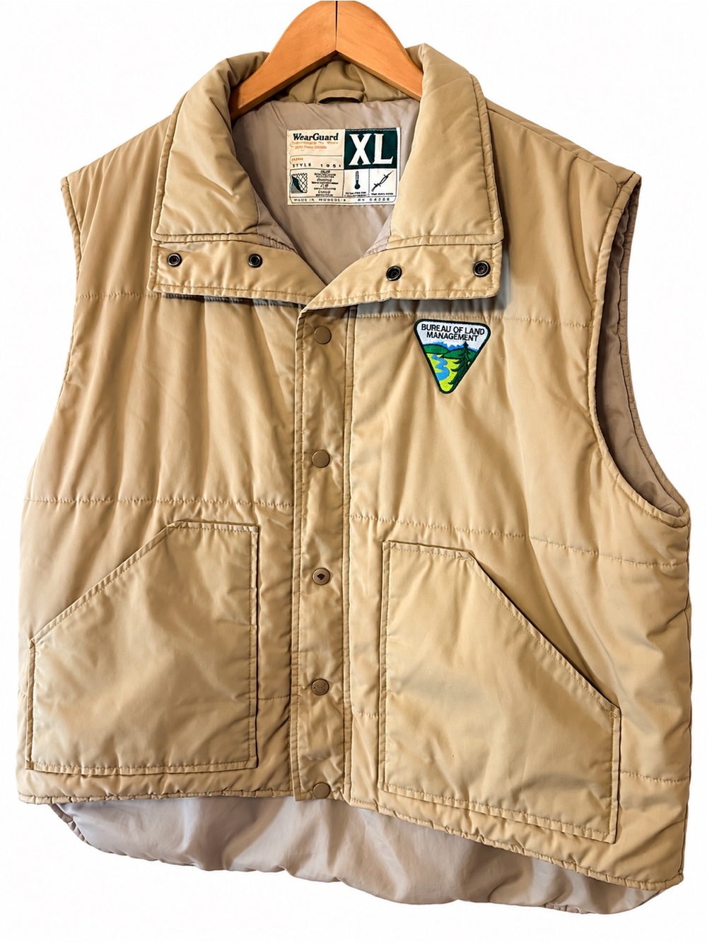 RARE Vintage Bureau of Land Management BLM WearGuard Insulated Vest XL